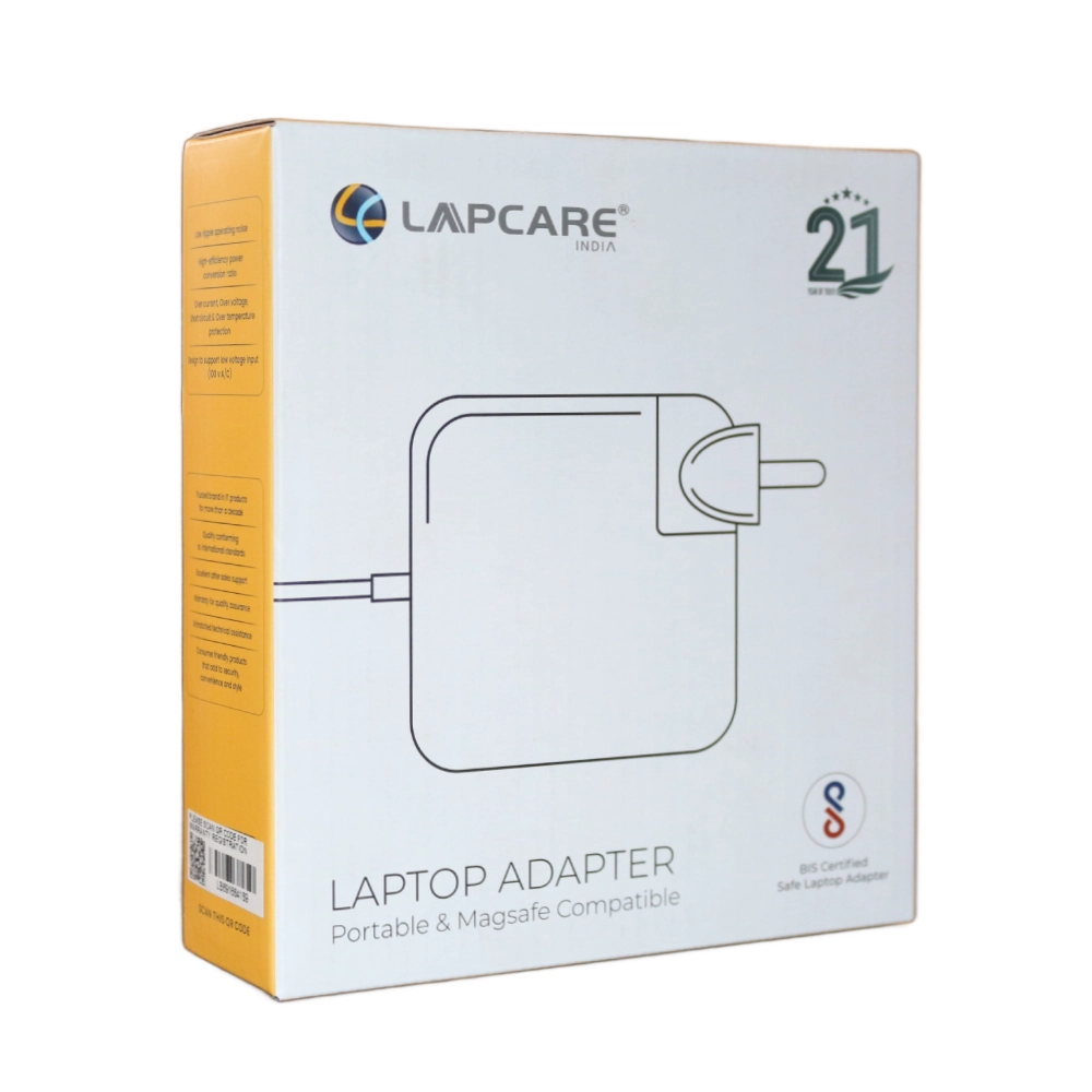 Lapcare Laptop Adapter Compatible For Apple 45w 14.8v | 3.05a | Magsafe 2
